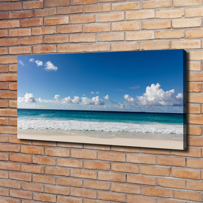 Seychelles Beach - Wrapped Canvas Print