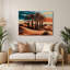 «Southwestern Plants Desert Palm 163», art mural en métal brun