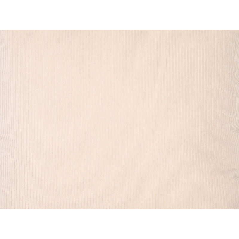 Cream Ribbed Textured Square Throw Pillow, 18" x 18", Polyester