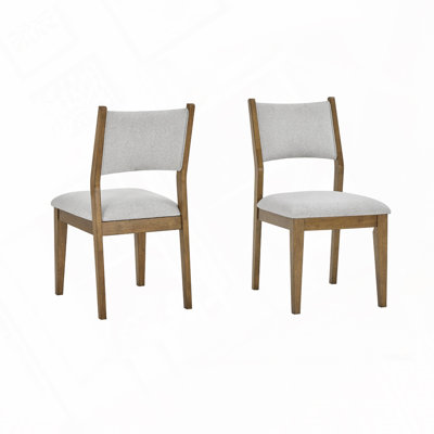 Sherpa Fabric Upholstered Dining Side Chairs