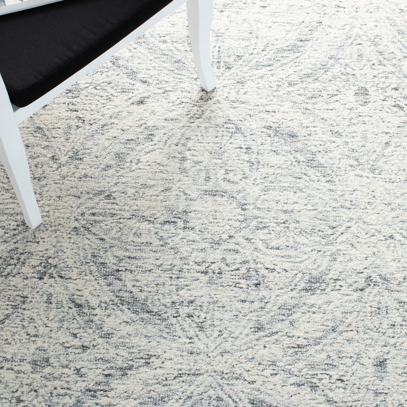 Tapis en laine / coton touffeté à la main Ameer, Rond 6 pi