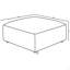 Repose-pieds carré gris-169836768