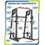 All-in-One Squat Rack & Cable Crossover Machine – 2200lbs Home Gym System