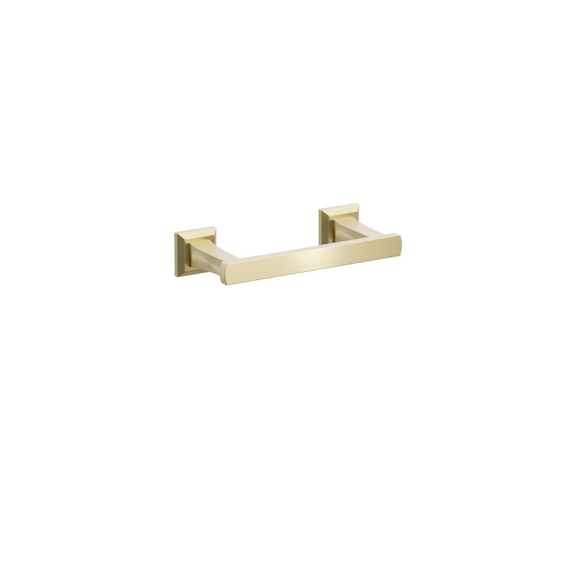 Wall Mounted Toilet Paper Holder, Satin Brass