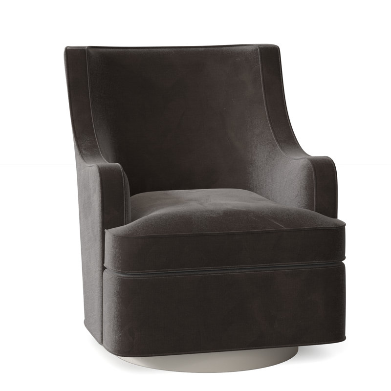 Fauteuil pivotant l 29,5 po Libby Langdon, 9953 Polyester vison