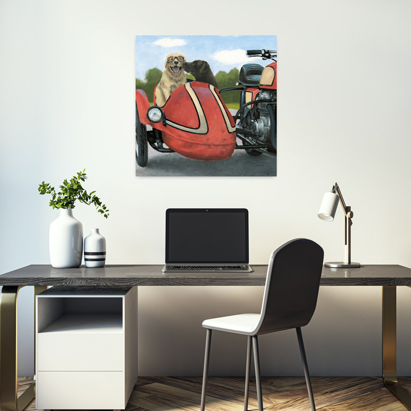 Art contemporain noir né pour être sauvage avec des animaux, H 18 po x l 18 po