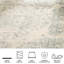 Tapis oriental ivoire / ardoise Nuss-31133508
