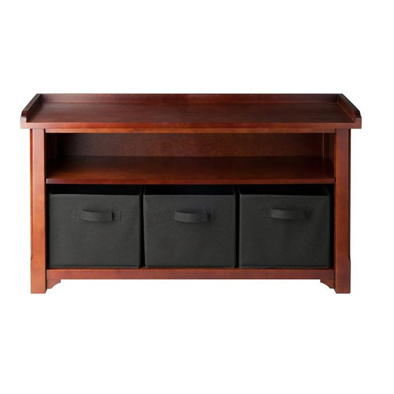 Drakeford Storage Bench, Black