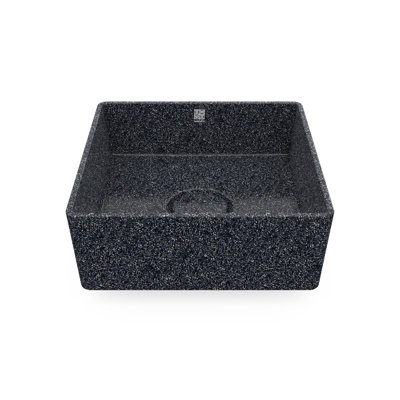 Woodio Cube40 15.748'' Wood Square Bathroom Sink