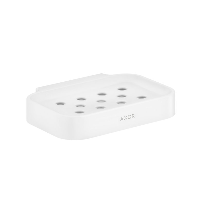 Universal Circular Soap Dish, Matte White