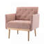 Fauteuil en velours avec pieds en métal-1291462247