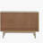 Ixora White Washed and Black 2-Door Wood Accent Cabinet