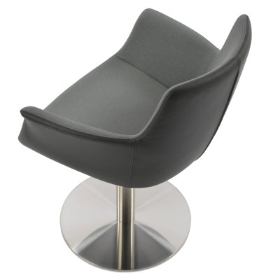 Bottega 18'' H Upholstered Metal Armchair