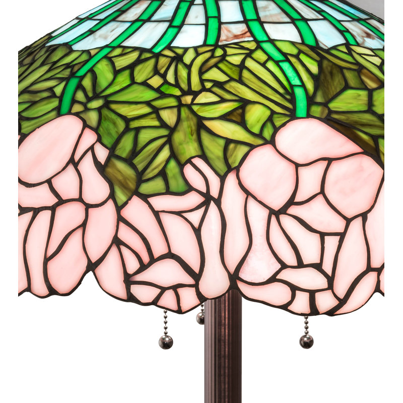 62" High Tiffany Cabbage Rose Floor Lamp