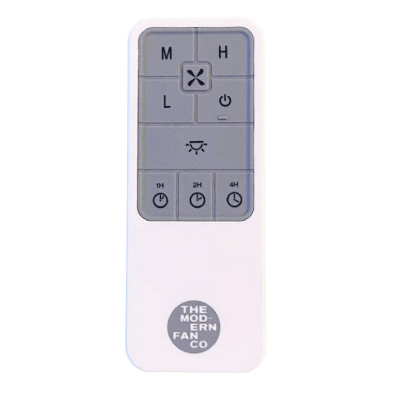 52'' Ceiling Fan with LED Lights, White, Handheld Remote Control (2-wire), Brushed Aluminum