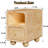 Solid Wood Night Stand, Narrow Night Stand With Drawers, Natural Mid Century Modern Nightstand, Small Beside Table With Open Storage Shelf For Bedroom (12 Inch)-924598017-924598019