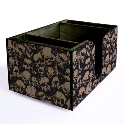 Plateau de bar en bois - Crânes