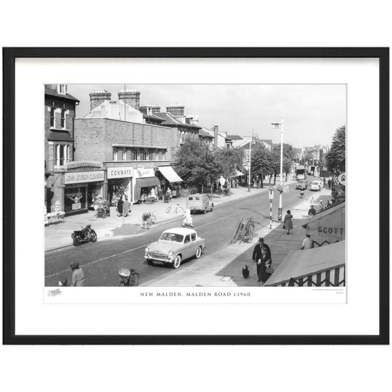 New Malden, Malden Road C1960 by Francis Frith - Single Picture Frame Print, 45cm H x 60cm W x 2.3cm D
