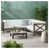 Coussin blanc / cadre gris est en rupture de stock