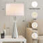 Lampe de table moderne en métal doré poli avec port USB 28 po Warrnambool pour salon de chambre à coucher-1984381073