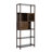 Mareike Axa 68 Inch Bamboo Shelf Bookcase with Cabinet, Right Facing-95069597