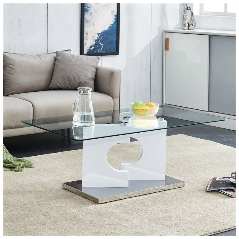 Table basse de salon, Blanc