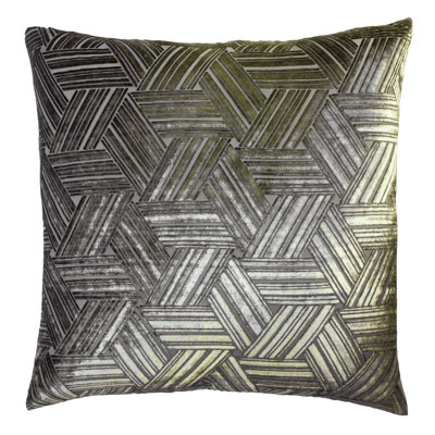 Entwined Square Velvet Pillow Cover & Insert