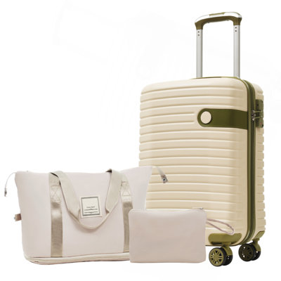 Luggage Sets 3 Piece Carry on Luggage 22x14x9 Airline Approved, Lightweight Hardshell ABS Suitcases with Wheels, 20 inch