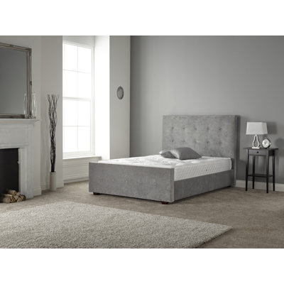 Hixson Upholstered Velvet Bed Frame