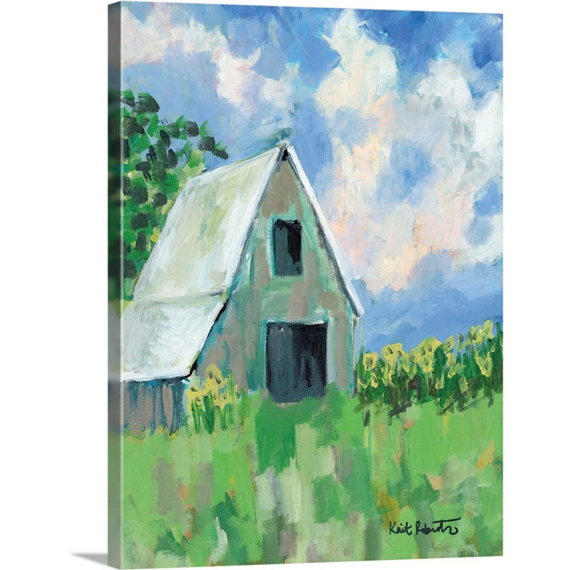" June Fields " by Kait Roberts, Wrapped Canvas, 24" H x 18" W x 1.25" D
