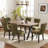Rectangle Dining Set with Tufted Dining Chair-16201475-16201479