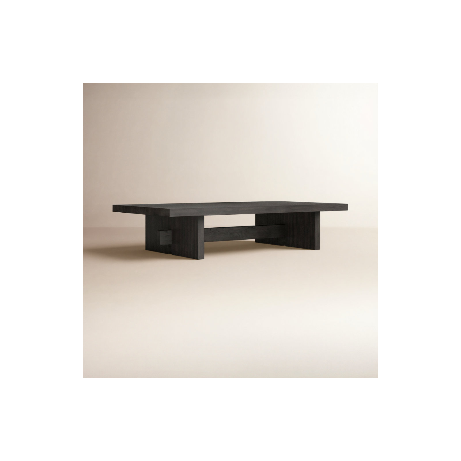Conti Single Coffee Table with Storage, Black