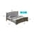 Louis Phillipe Bed With Faux Leather Panel Headboard-1603096495-1603096491