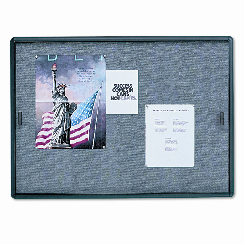 Enclosed Cabinet Fabric Small - 2' - 4' Bulletin Board