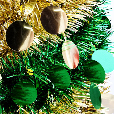Arbre de Noël artificiel pliable 5 pi / 1,5 m, arbre de Noël artificiel pliable, utilisé pour la décoration des fêtes