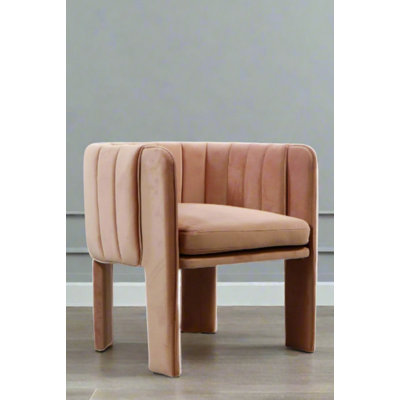 Chaise avec accoudoirs en velours Magline 