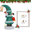 Décoration gonflable pour père Noël 7 pi avec lumière DEL 7 pi