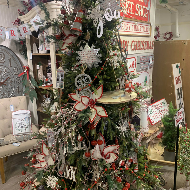 Cintre en fer en forme de flocon de neige avec boules suspendues décoratives, ensemble de 6 décorations pour fêtes et arbre de Noël
