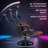 Ergonomic Massage Gaming Chair With Rhythmic RGB LED Lights And Bluetooth Speakers-2105739105