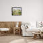 «White Blossom Tree Orchard Field Impressionist Brushstrokes» par lettré et doublé - peinture sur toile à cadre flottant-92350225-92350226