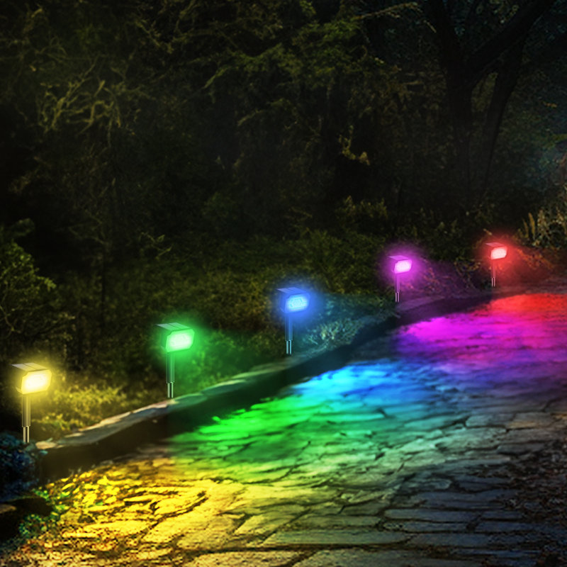 Plastic Solar Powered Pathway Light Pack