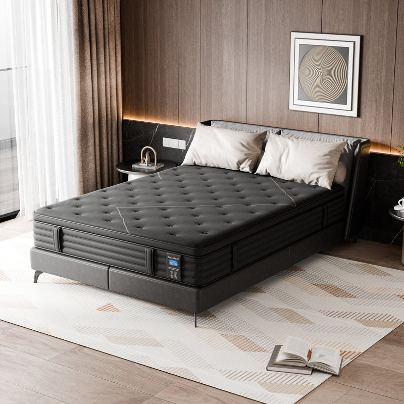 Extra Firm Queen Size Mattress 14-Inch Mattress Memory Foam Blend Extra Lumbar Support For Back Pain Relief And Cool Sleep Firm Foam Wrapped Edges