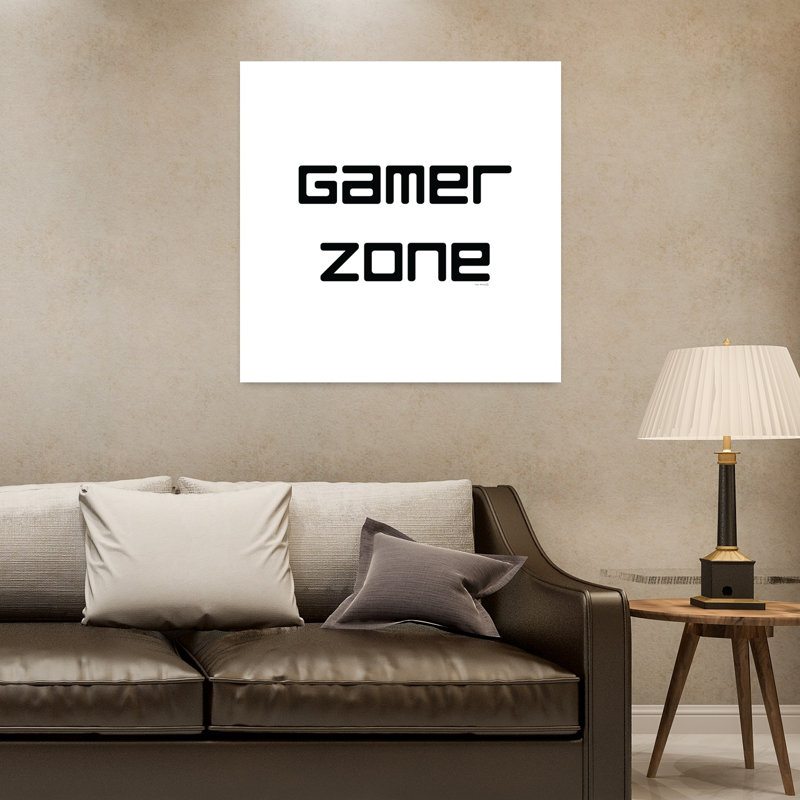 Art contemporain abstrait Gamer Zone, H 32 po x l 32 po