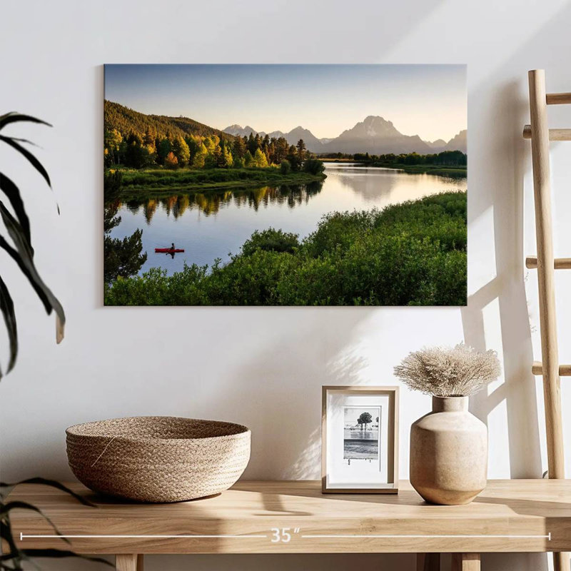 Pêcheur d'Alvord à Snake River, H 16 po x l 24 po
