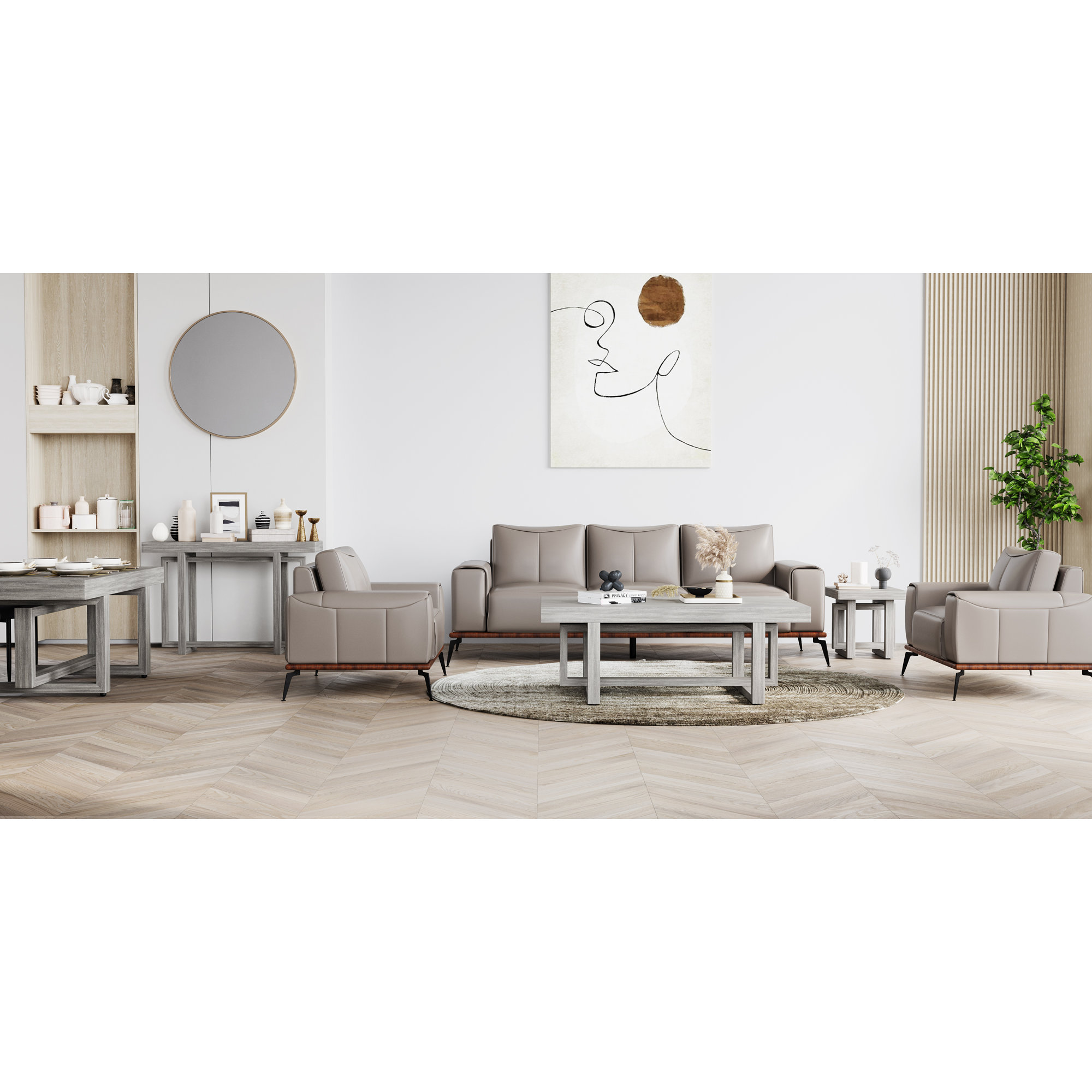 Basile Solid Wood End Table