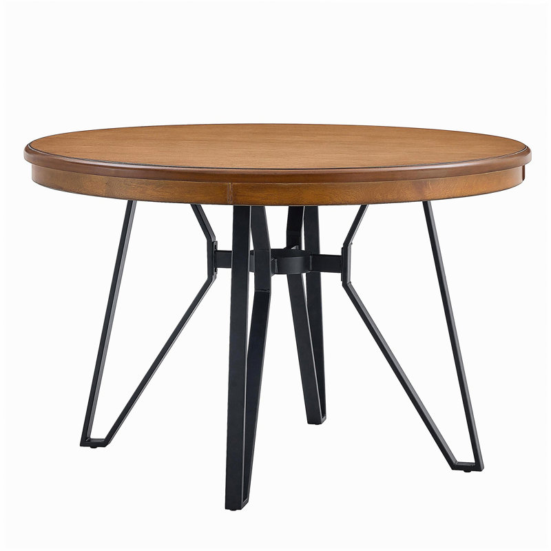 Round Dining Table (Light Ash), Ash Brown