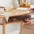 Simple Household Oak Double-layer Dining Table-793674729