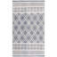 Jacques Hand Woven Wool/Cotton Southwestern Rug in Navy/Ivory-1034756722