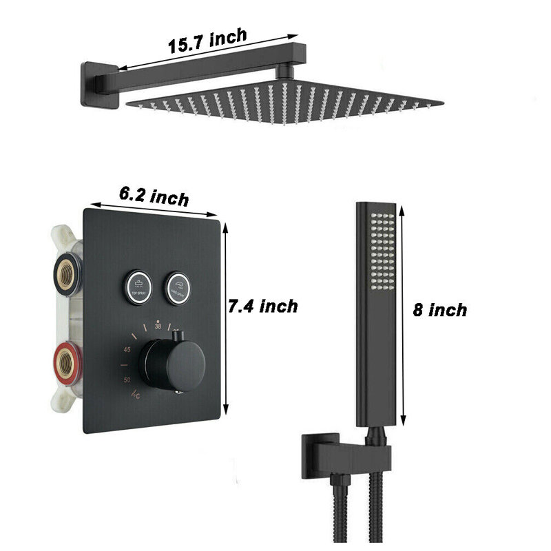 Robinet de douche avec valve brute