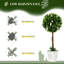 60cm Faux Flowering Topiary in Pot-1635763364
